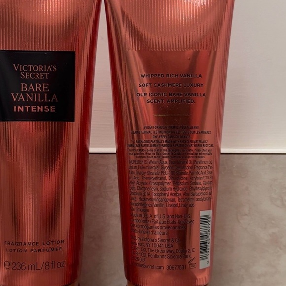 NWT Victoria’s Secret Bare Vanilla Intense Lotion Set - Picture 2 of 2